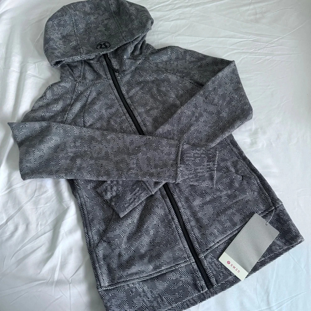 🆕🖤 Lululemon Scuba Full Zip Hoodie Seawheeze 2020 Illusionary Max Alpine White